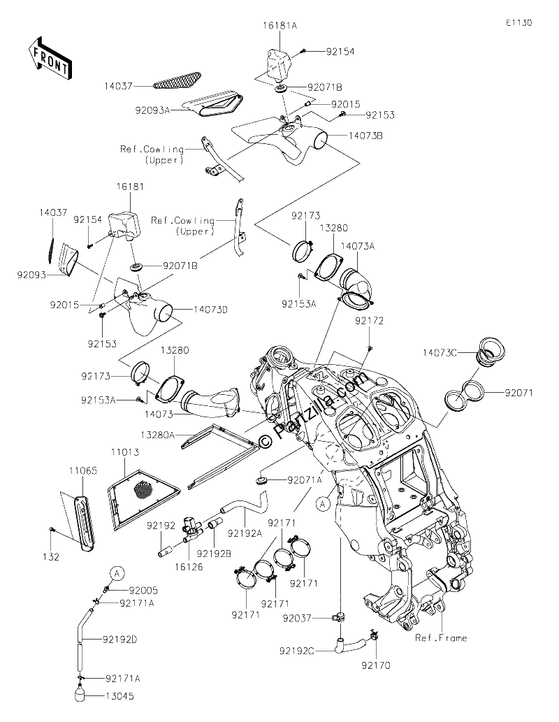 Diagrama de AIR CLEANER