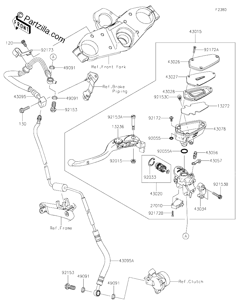 Diagrama de CLUTCH MASTER CYLINDER