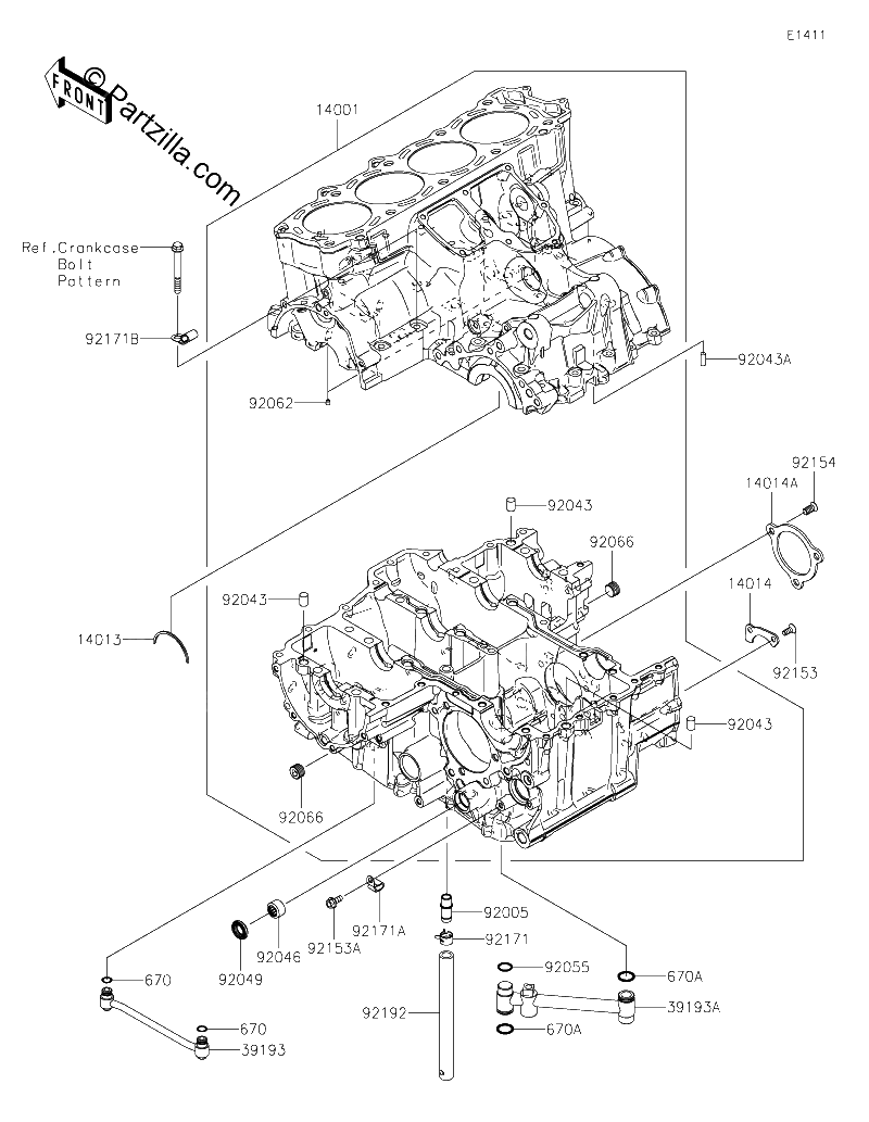 Diagrama de CRANKCASE