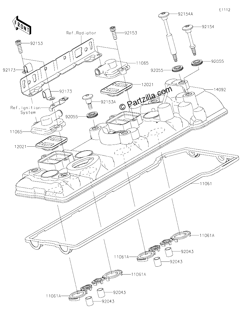 Diagrama de CYLINDER HEAD COVER