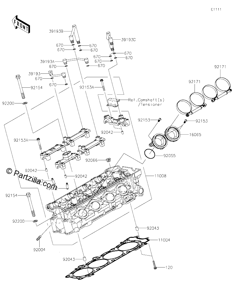 Diagrama de CYLINDER HEAD