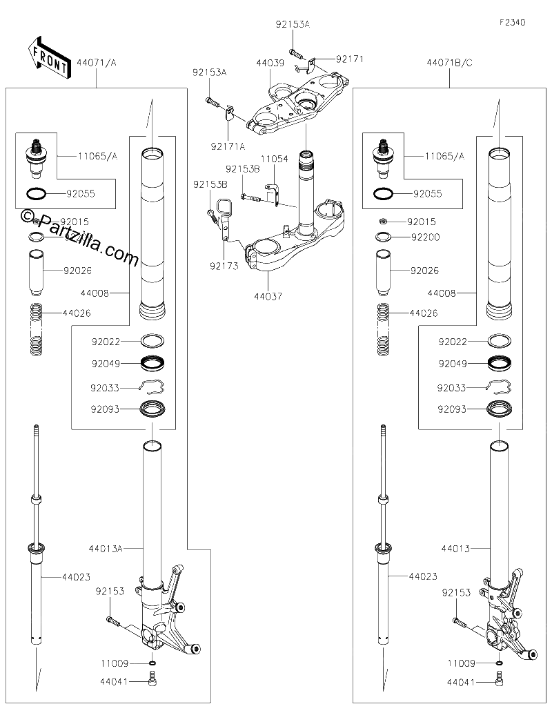 Diagrama de FRONT FORK