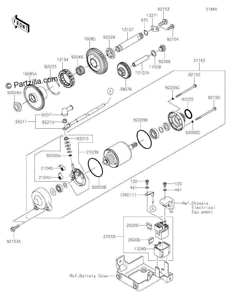 Diagrama de STARTER MOTOR