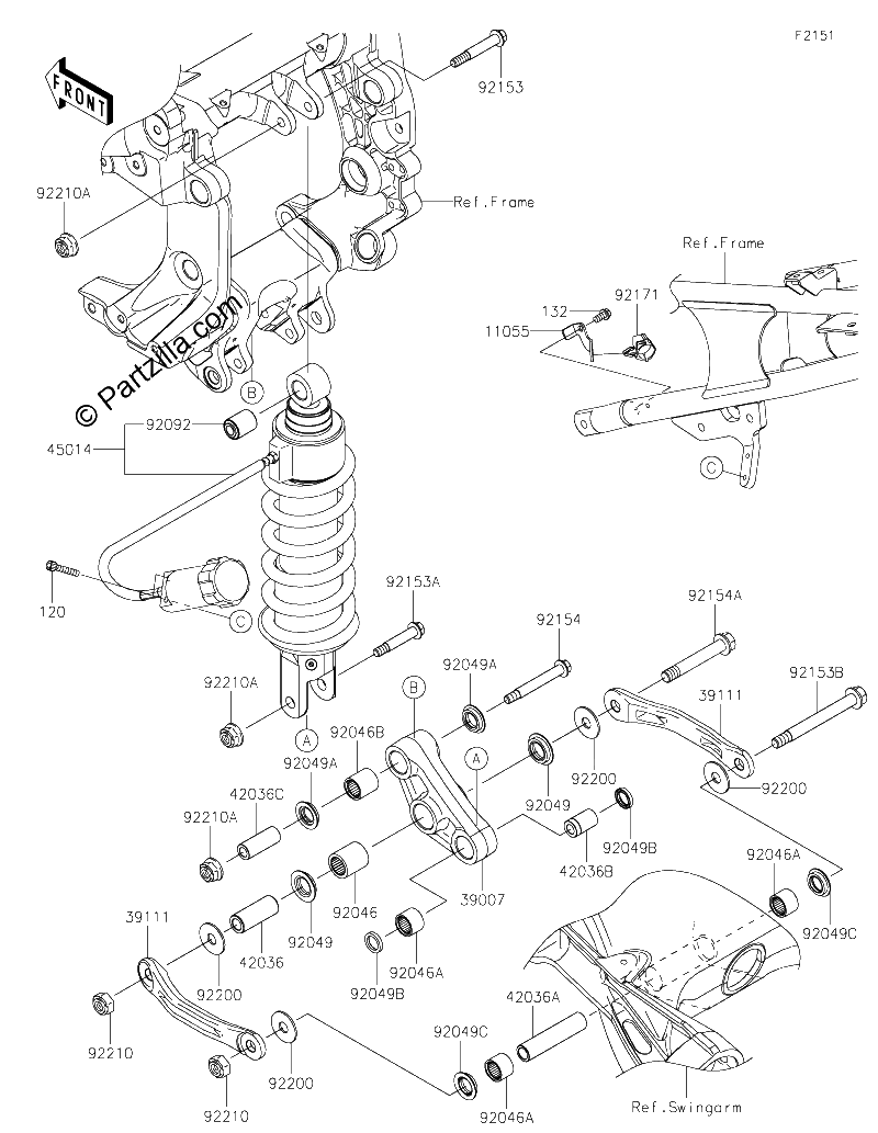 Diagrama de SUSPENSION SHOCK ABSORBER