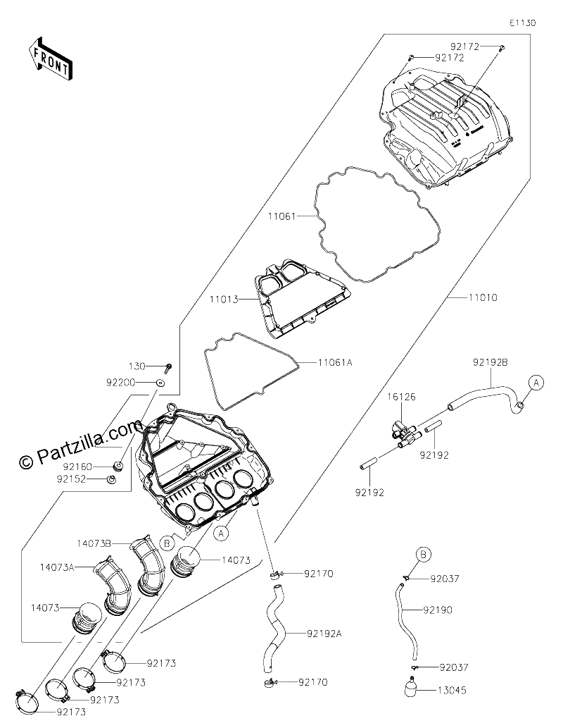 Diagrama de AIR CLEANER