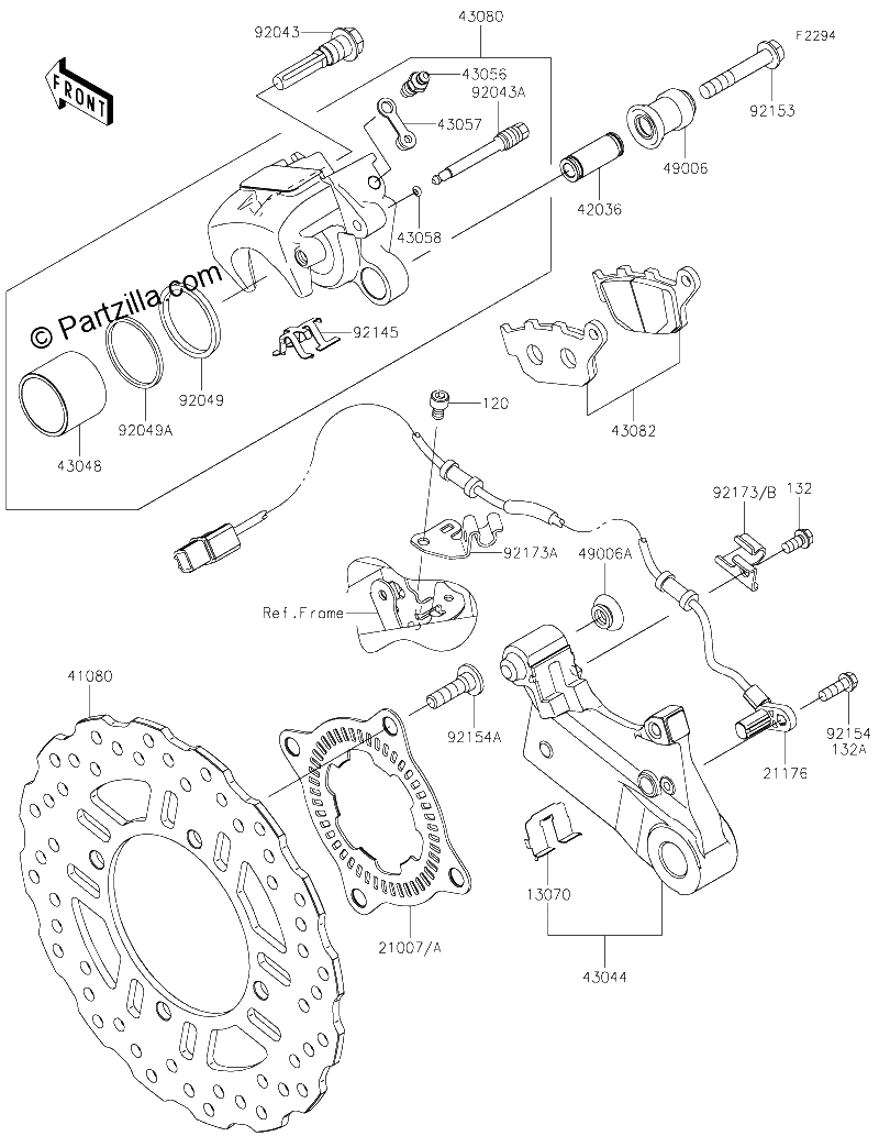 Diagrama de REAR BRAKE