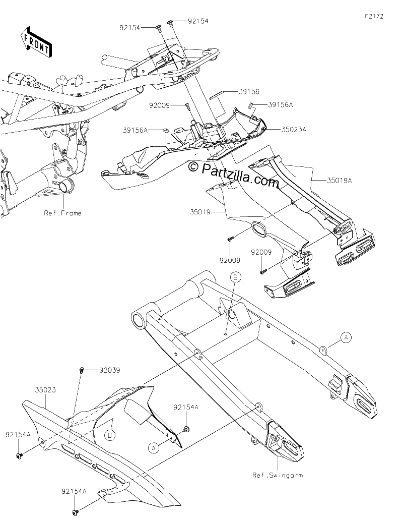 Diagrama de REAR FENDER S