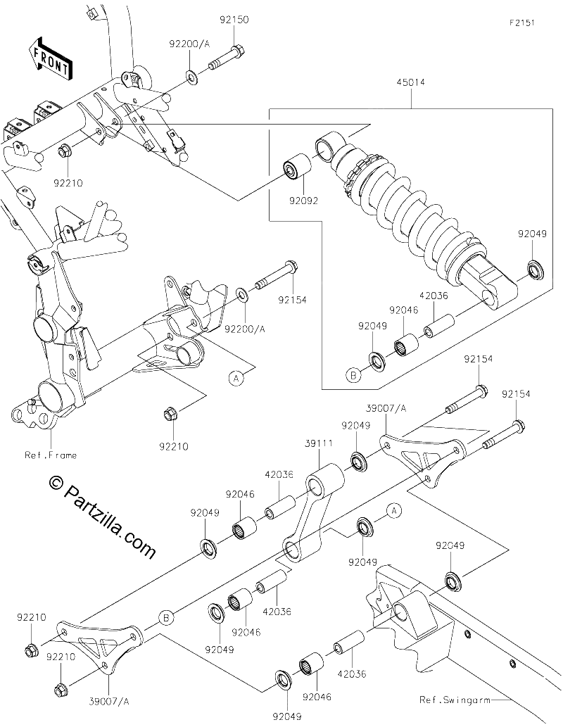 Diagrama de SUSPENSION SHOCK ABSORBER