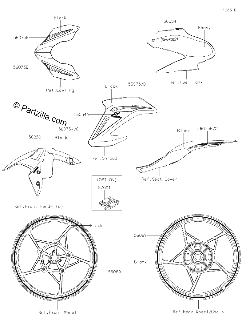 Diagrama de DECALS EBONY BJF