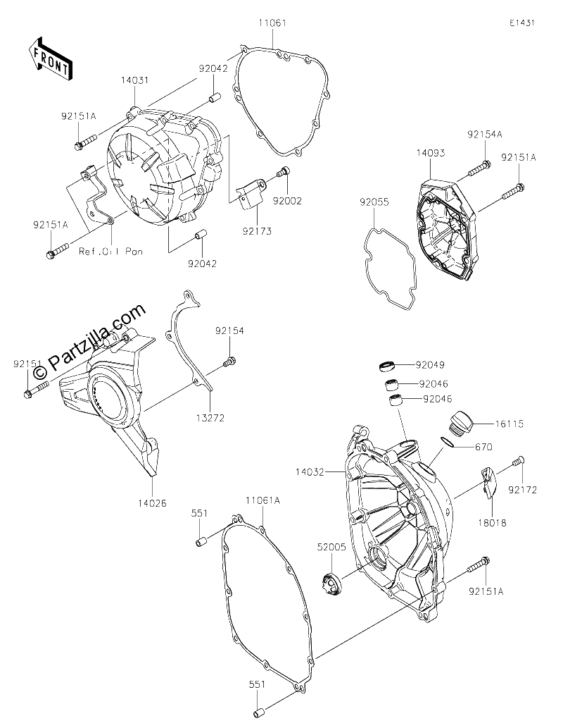 Diagrama de ENGINE COVER S