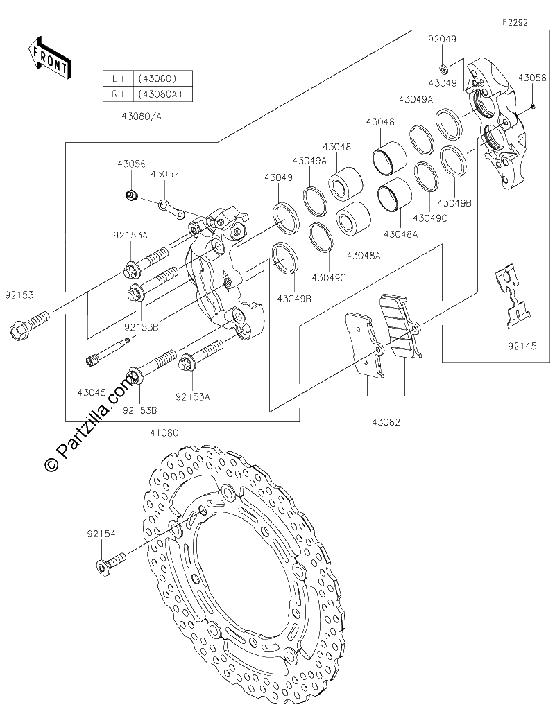 Diagrama de FRONT BRAKE