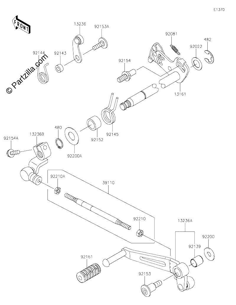 Diagrama de GEAR CHANGE MECHANISM