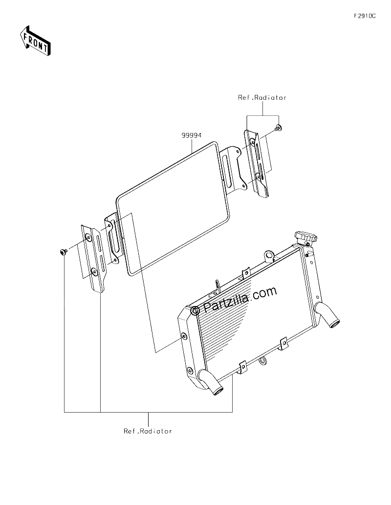 Diagrama de ACCESSORY RADIATOR GUARD