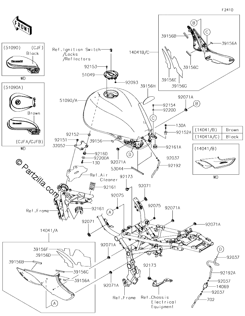 Diagrama de FUEL TANK CN US