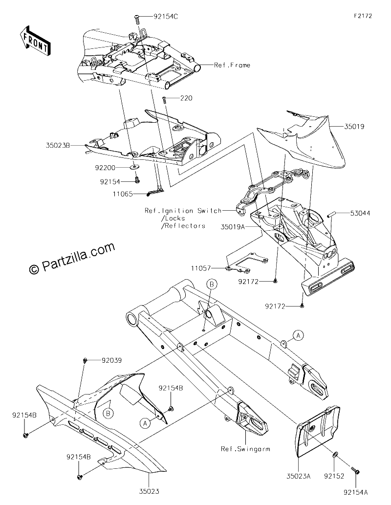 Diagrama de REAR FENDER S