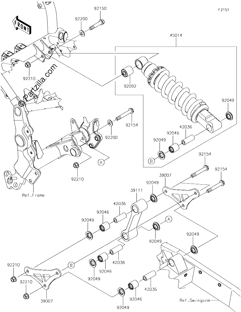 Diagrama de SUSPENSION SHOCK ABSORBER