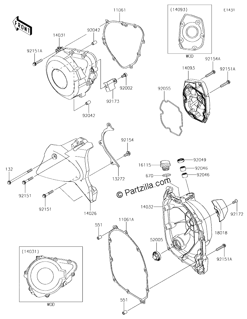Diagrama de ENGINE COVER S