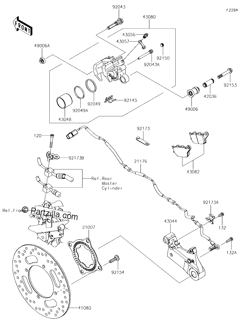 Diagrama de REAR BRAKE