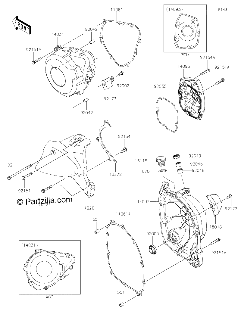 Diagrama de ENGINE COVER S