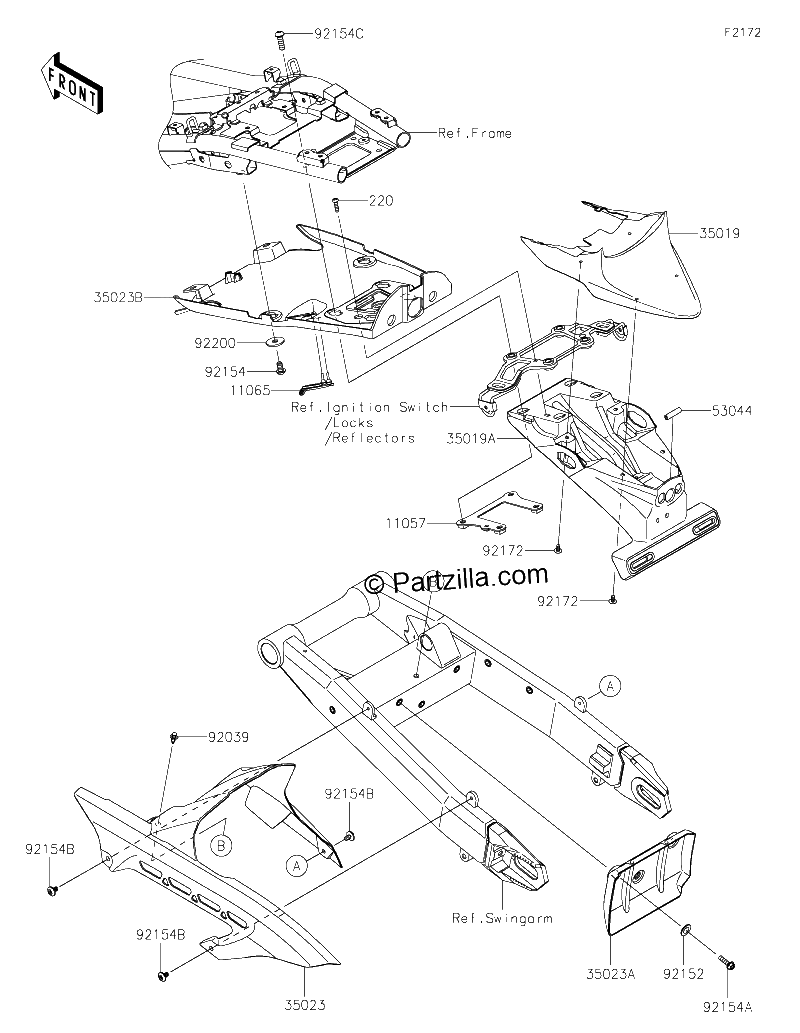 Diagrama de REAR FENDER S