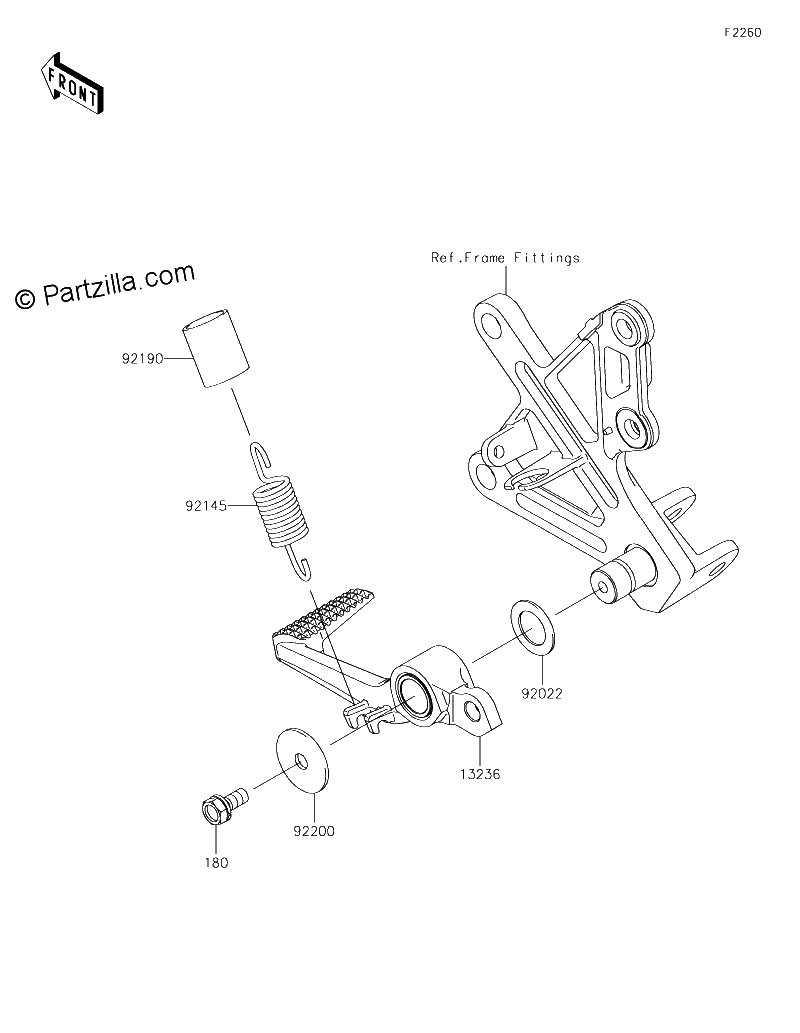 Diagrama de BRAKE PEDAL TORQUE LINK