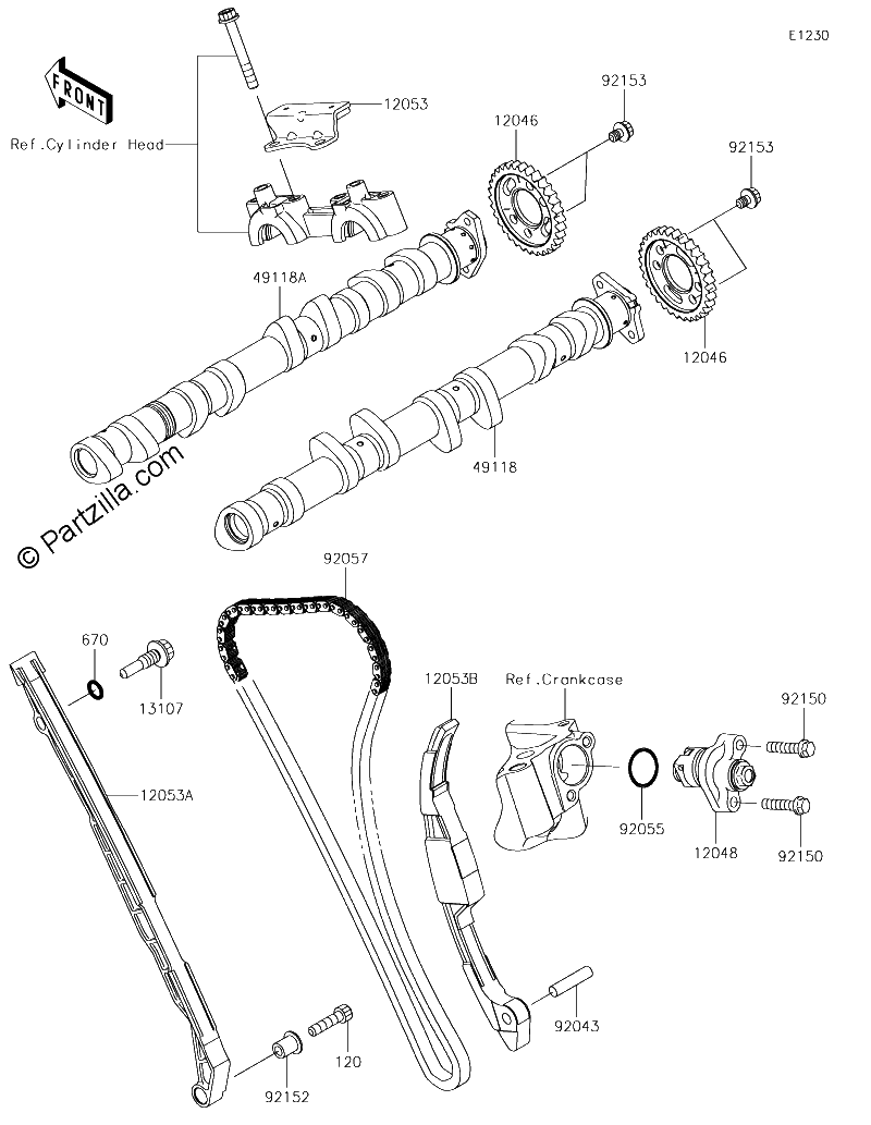 Diagrama de CAMSHAFT S TENSIONER