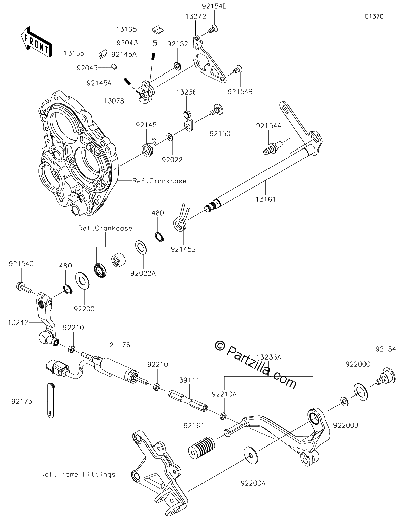 Diagrama de GEAR CHANGE MECHANISM