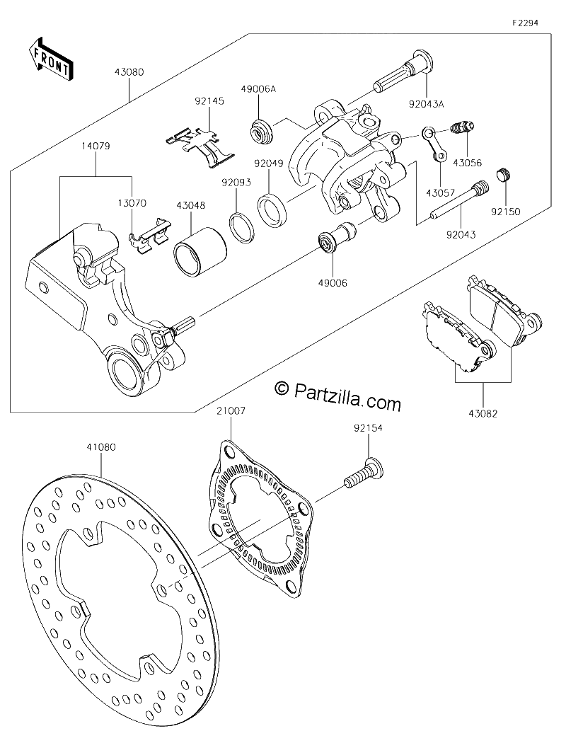 Diagrama de REAR BRAKE