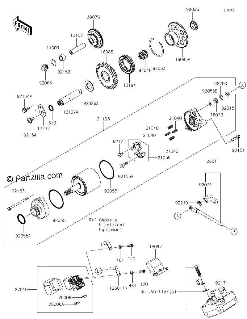 Diagrama de STARTER MOTOR