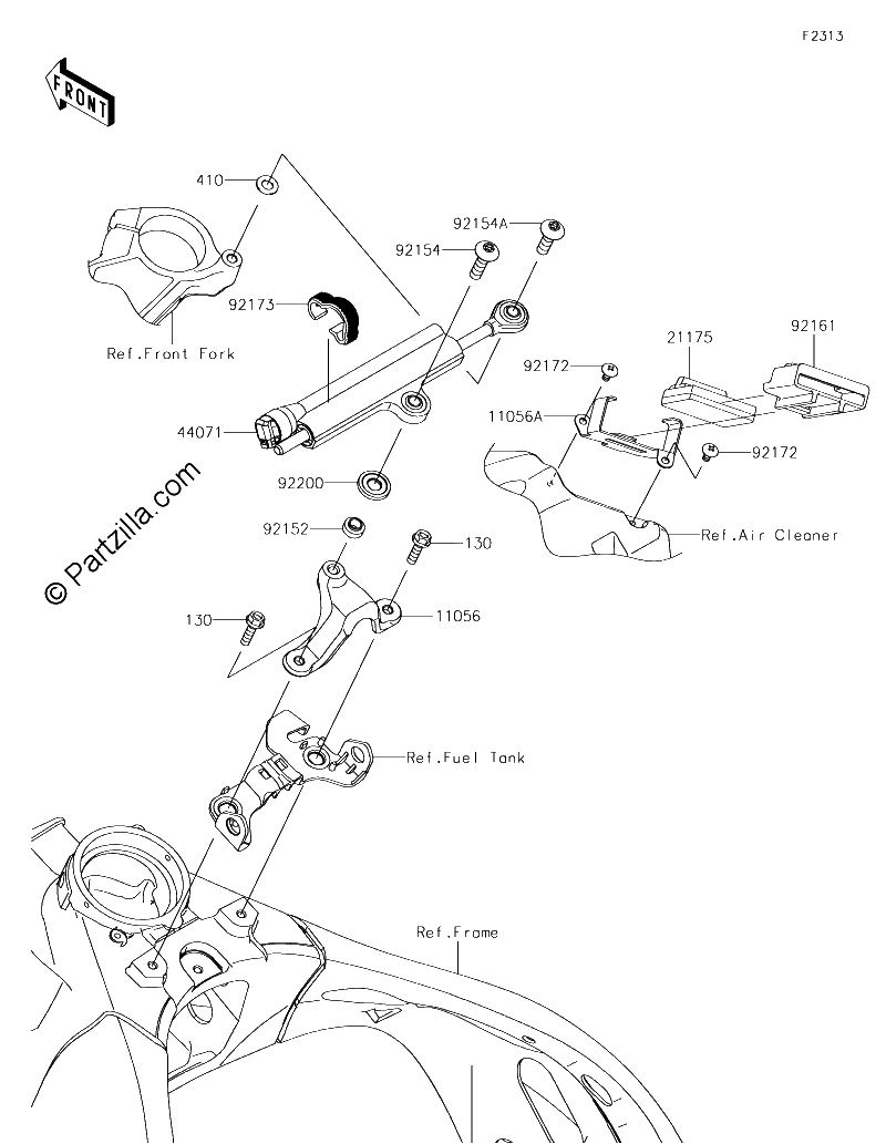 Diagrama de STEERING DAMPER