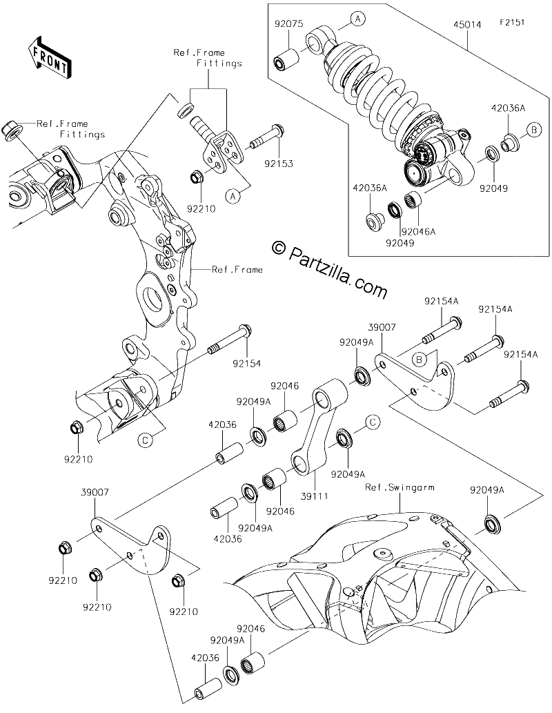 Diagrama de SUSPENSION SHOCK ABSORBER
