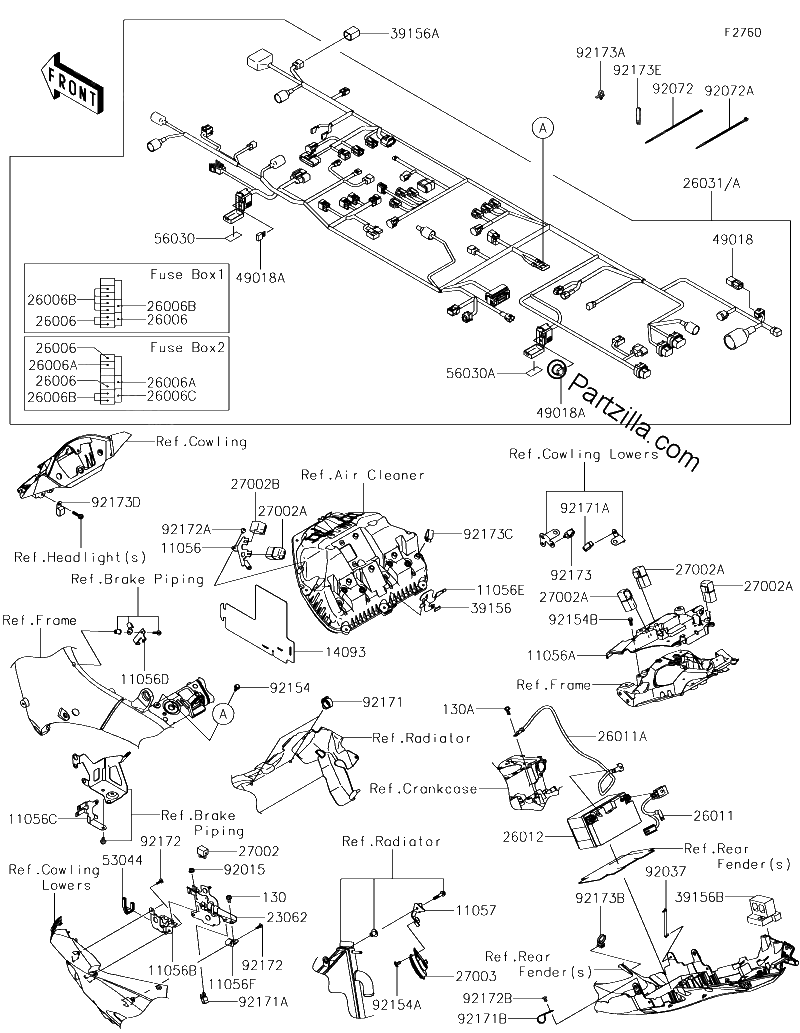 Diagrama de CHASSIS ELECTRICAL EQUIPMENT