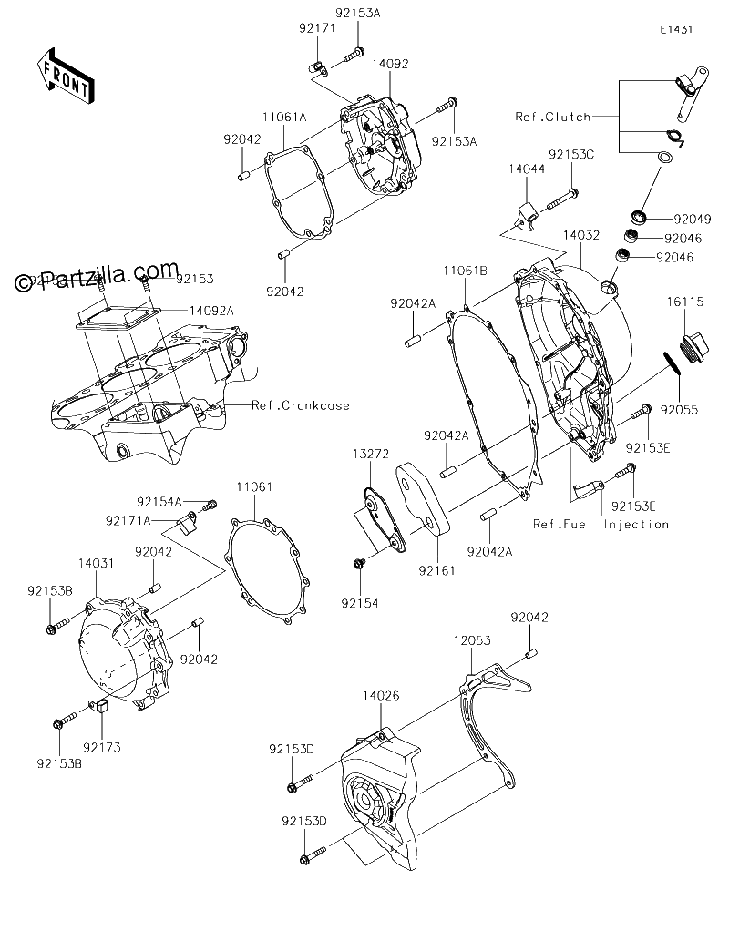 Diagrama de ENGINE COVER S