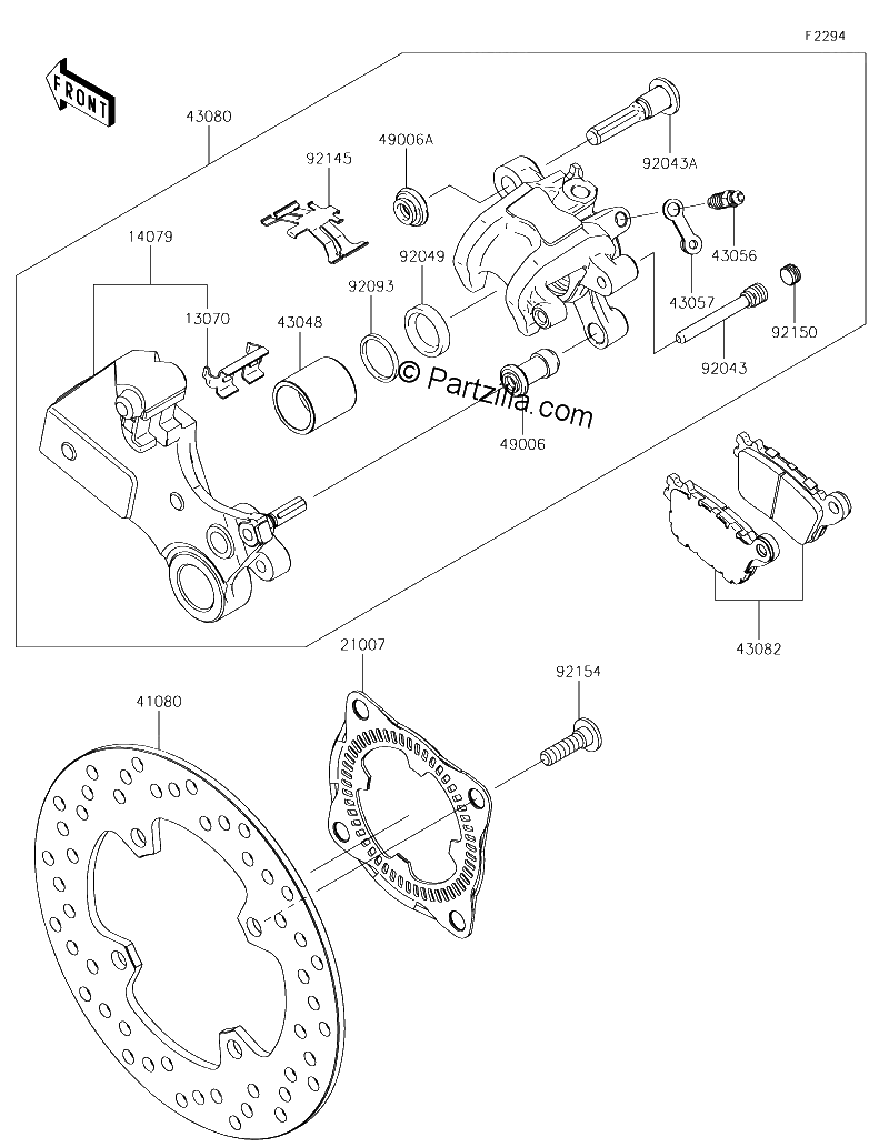 Diagrama de REAR BRAKE