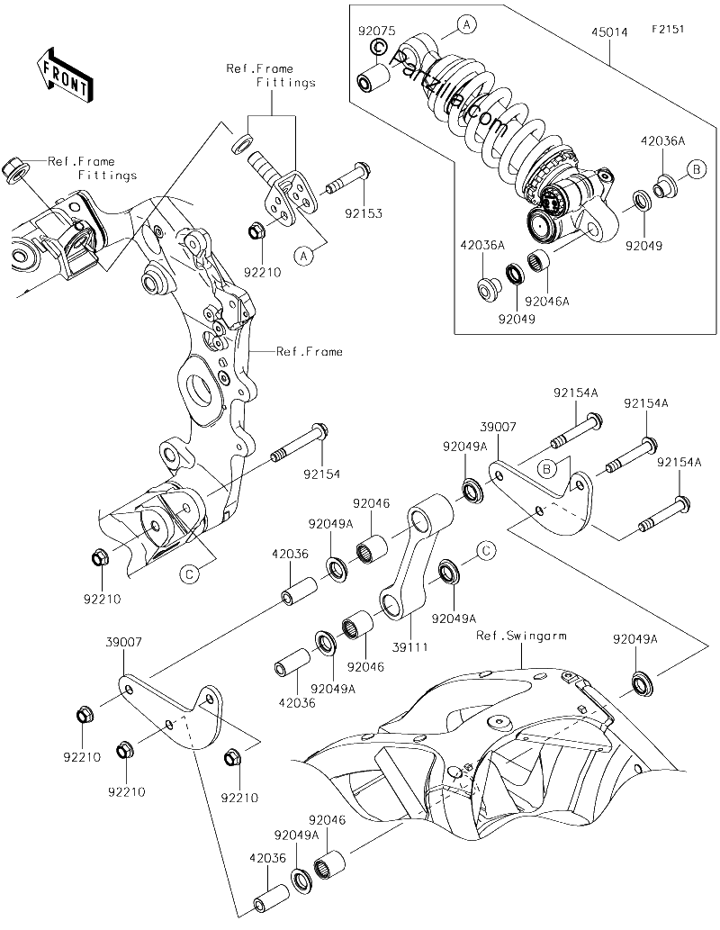 Diagrama de SUSPENSION SHOCK ABSORBER