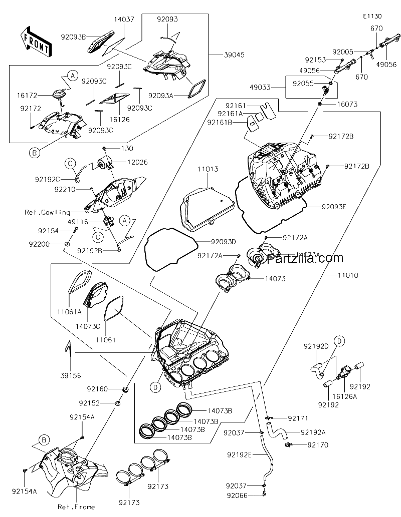 Diagrama de AIR CLEANER