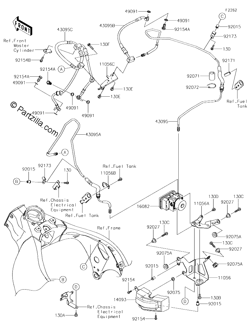 Diagrama de BRAKE PIPING