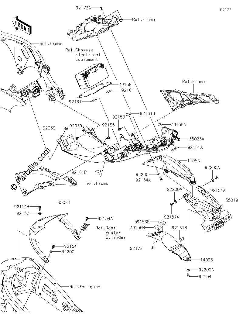 Diagrama de REAR FENDER S