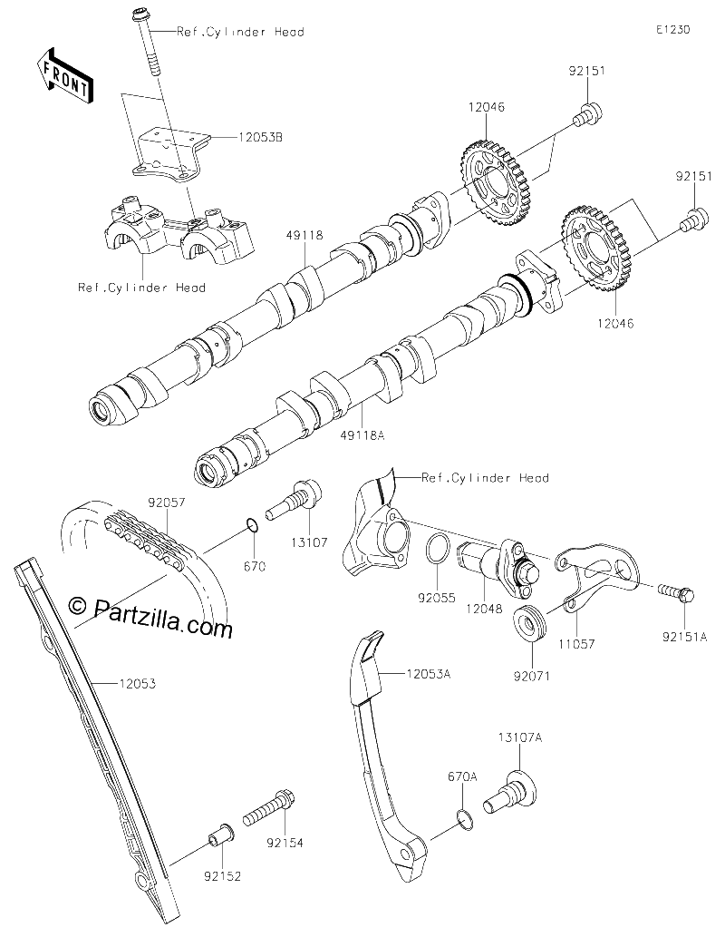 Diagrama de CAMSHAFT S TENSIONER