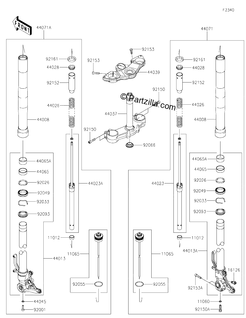Diagrama de FRONT FORK