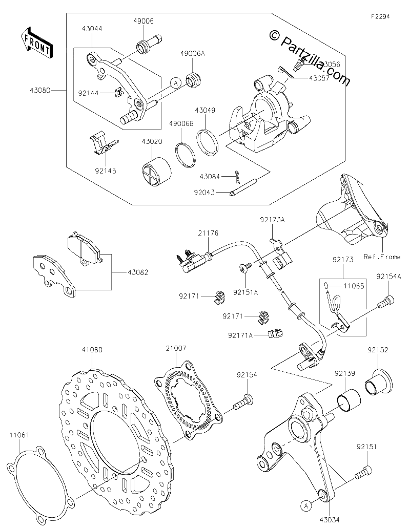 Diagrama de REAR BRAKE