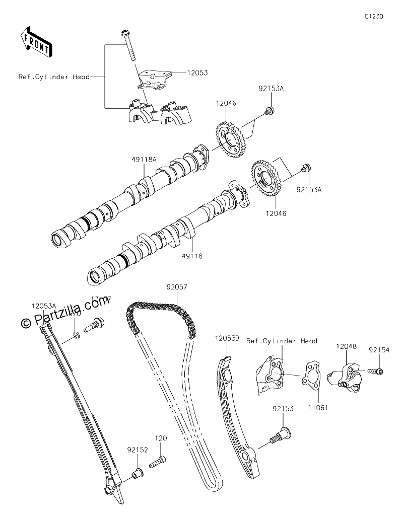 Diagrama de CAMSHAFT S TENSIONER