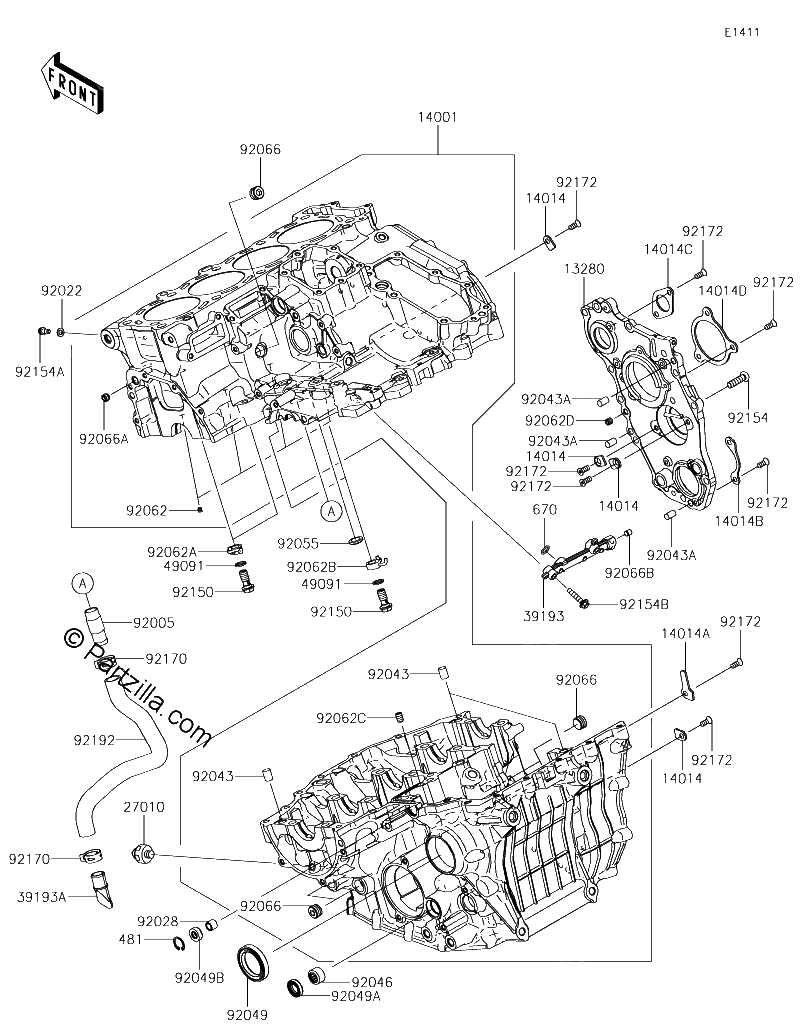 Diagrama de CRANKCASE