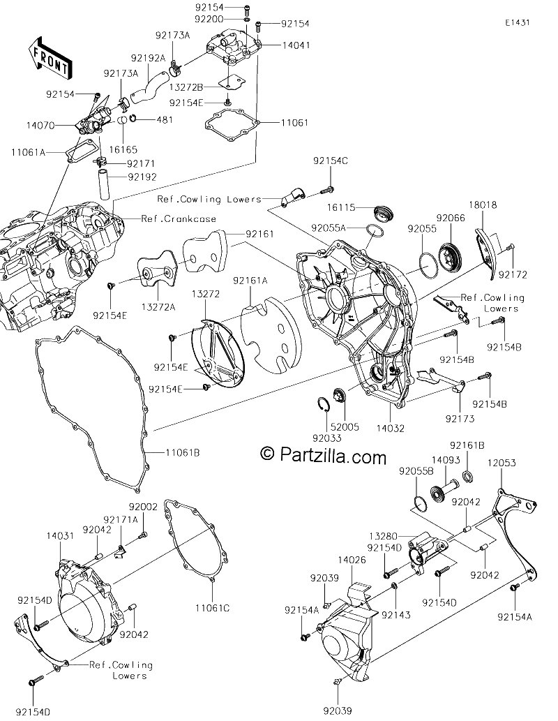 Diagrama de ENGINE COVER S