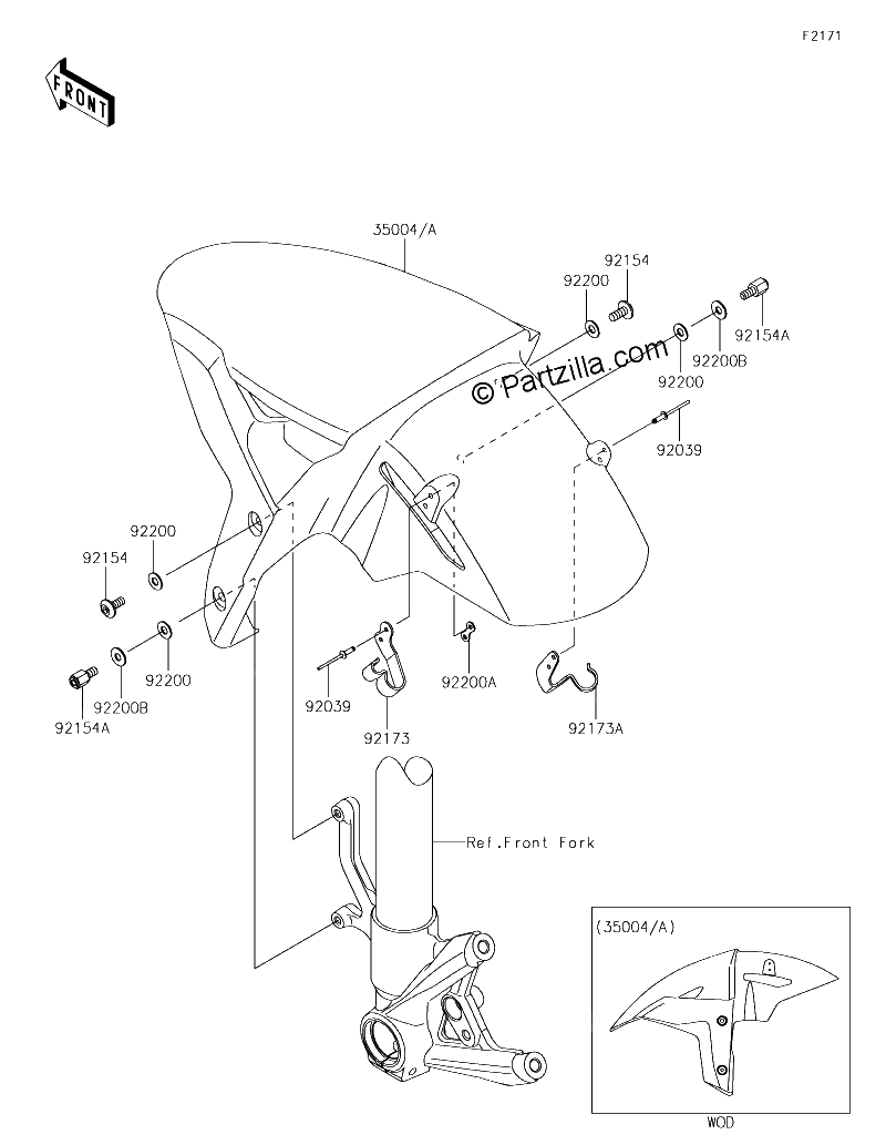 Diagrama de FRONT FENDER S