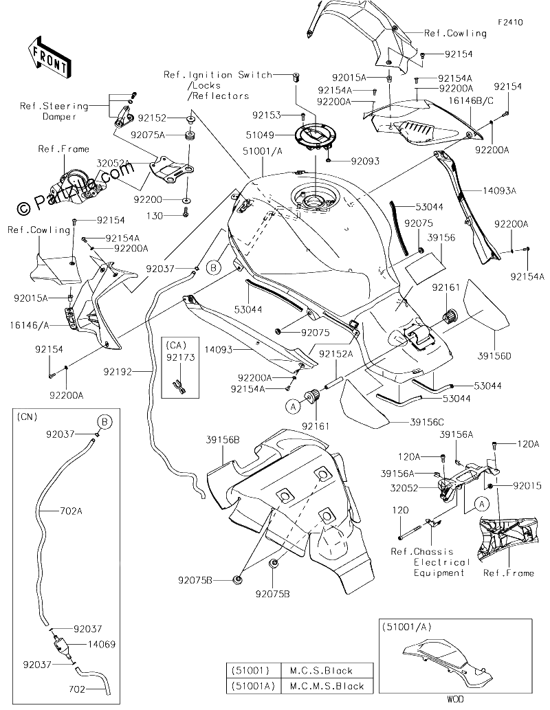 Diagrama de FUEL TANK XHF XJF