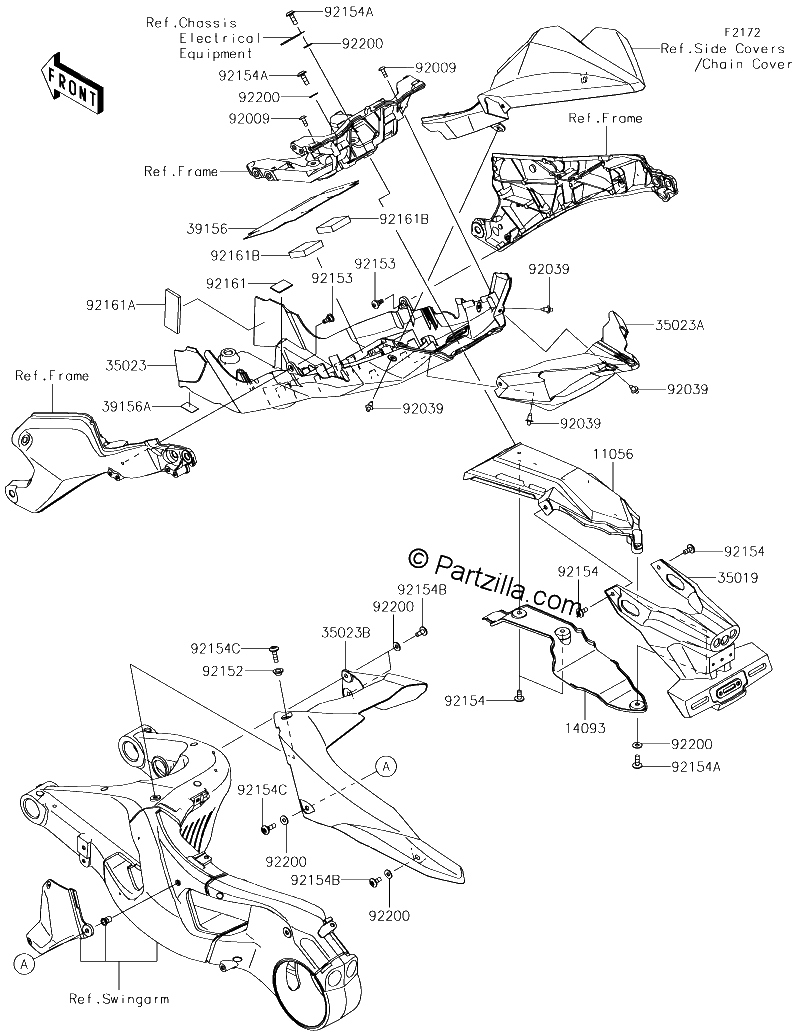 Diagrama de REAR FENDER S