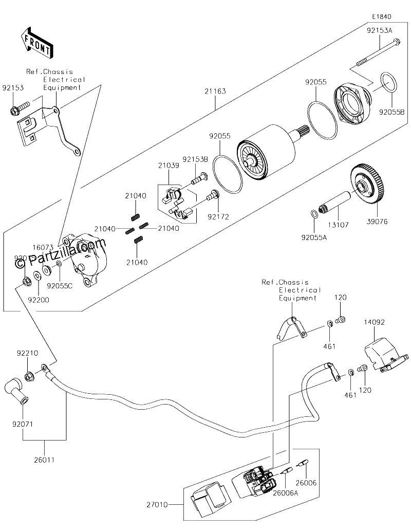 Diagrama de STARTER MOTOR
