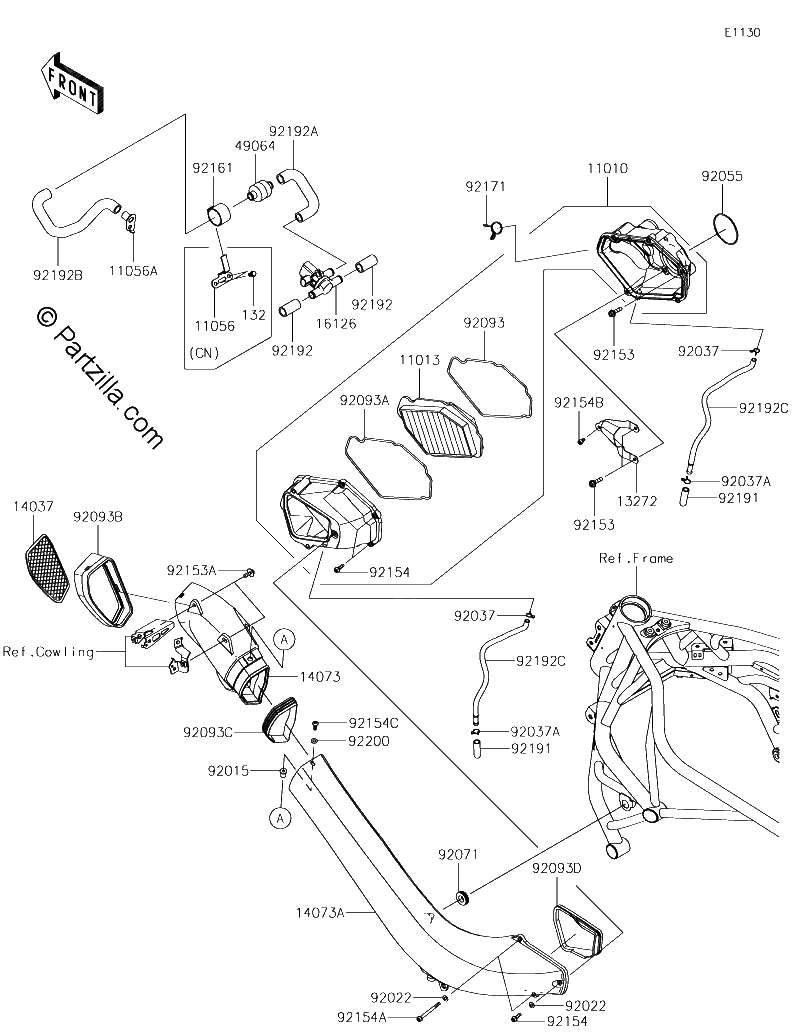 Diagrama de AIR CLEANER