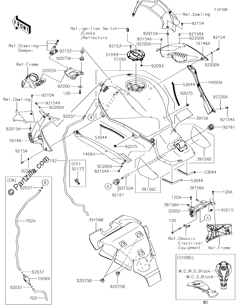 Diagrama de FUEL TANK XJFA